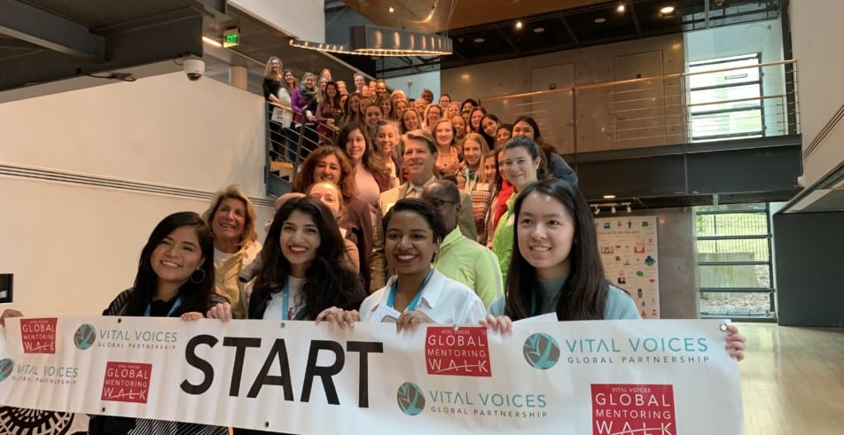 The kickoff to the 2019 Global Mentoring Walk in Washington, DC.