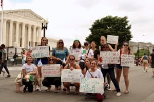 vital voices protests overturning roe v wade supreme court