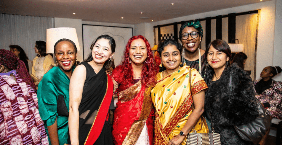 Diverse celebration in vibrant sarees