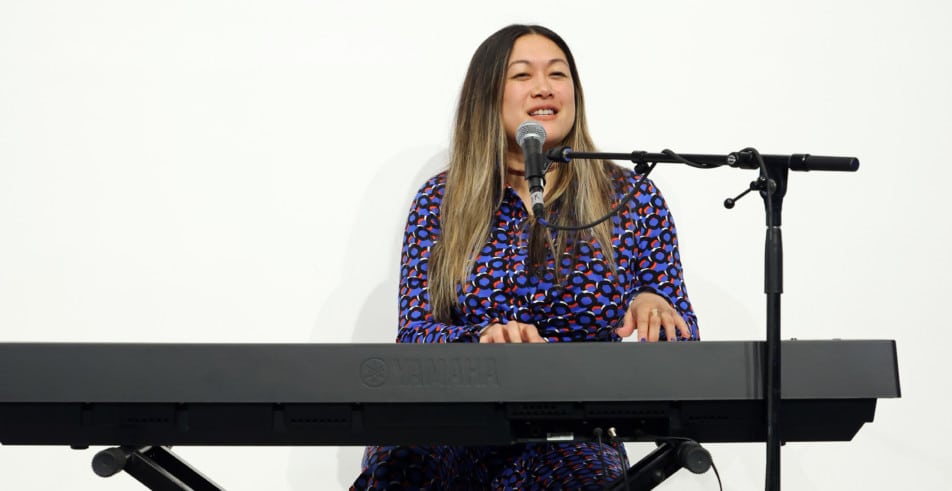NEW YORK, NEW YORK - MARCH 04: Milck performs at DVF IWD at the DVF Flagship on March 04, 2023 in New York City. (Photo by JP Yim/Getty Images for DVF IWD Event)