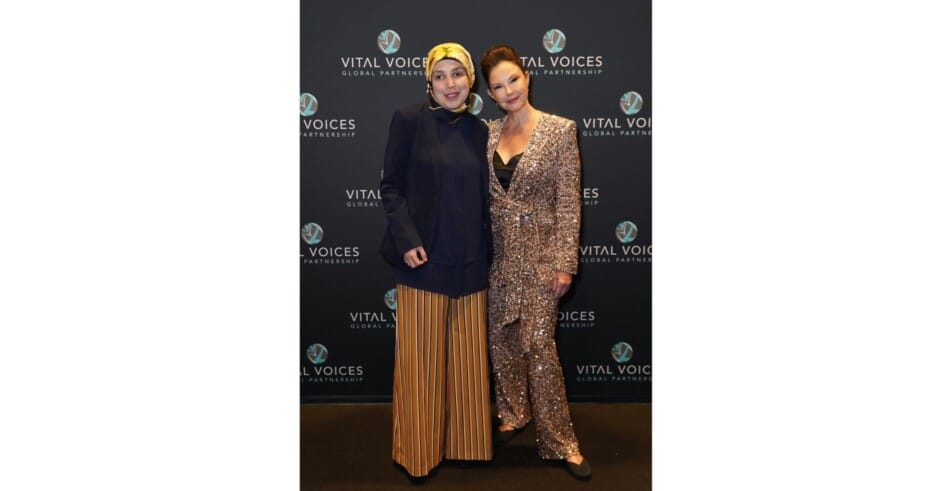 2023 global leadership awards sara minkara and ashley judd