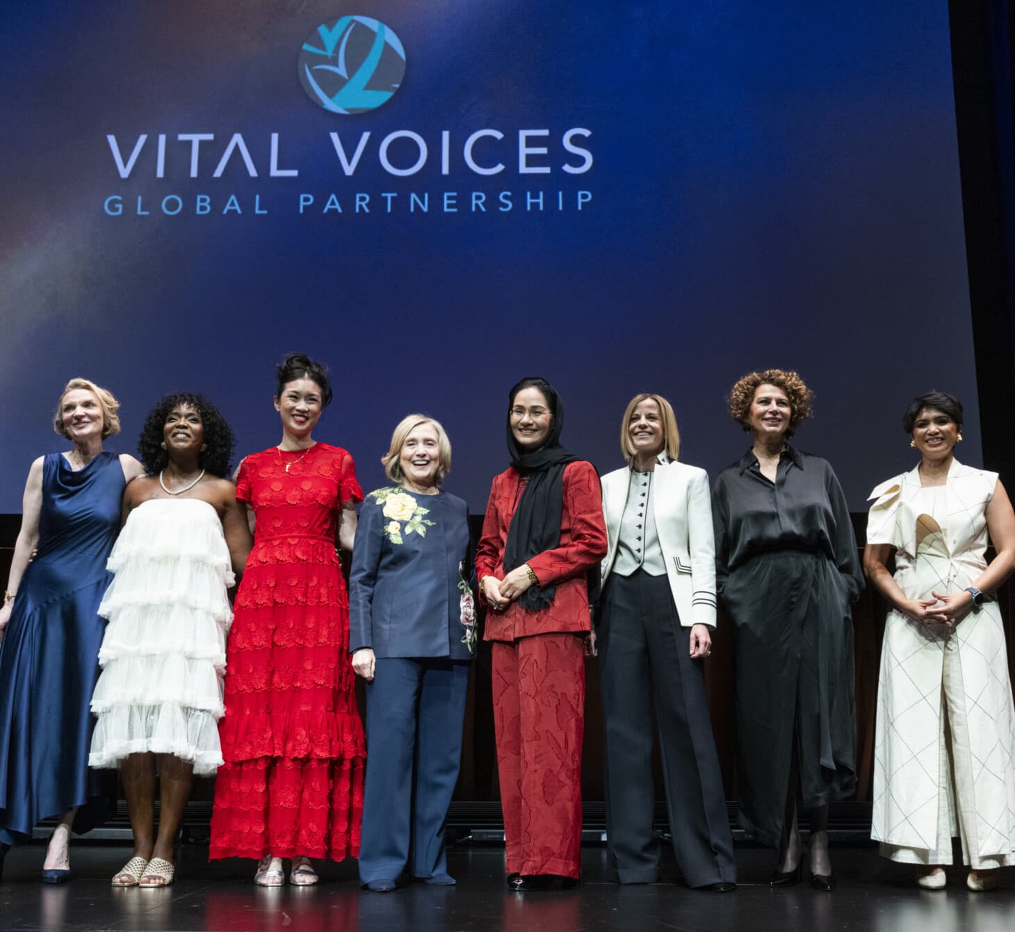 All 2026 honorees present on stage with Alyse Nelson.