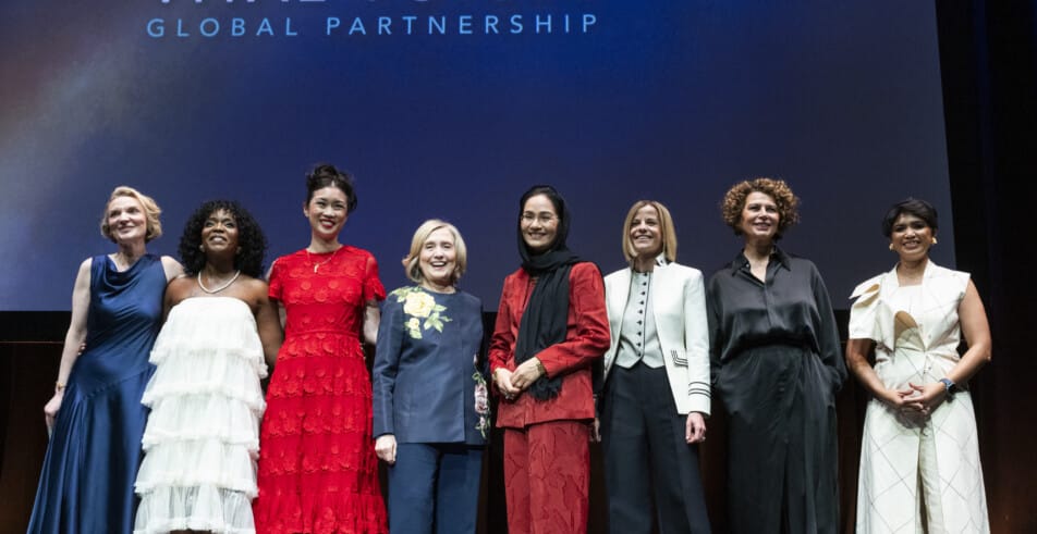 All 2026 honorees present on stage with Alyse Nelson.