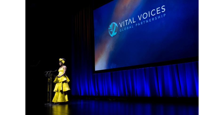 Bozoma Saint John's presence on stage brings energy and vision to the Global Leadership Awards.
