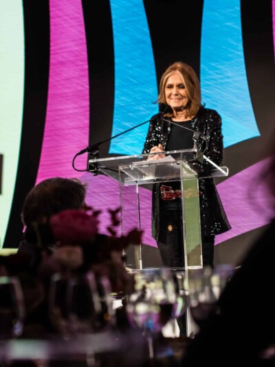 Gloria Steinem presenting at the Vital Voices, Voices of Solidarity Awards 2019.